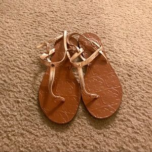 {Kate Spade} Citrine Rose Gold Sandal